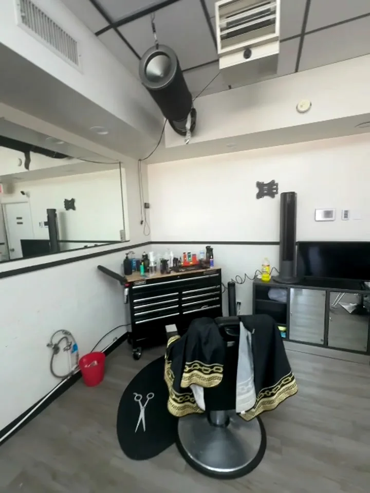 Barber station and shop equipment